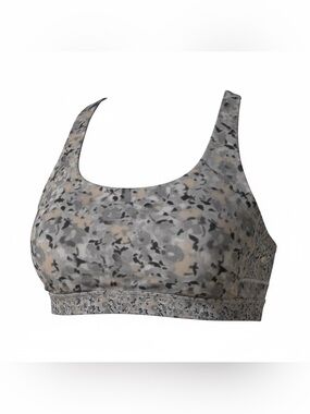Lululemon Top Speed Bra in the Petite Fleur Silver Spoon Print Size 8